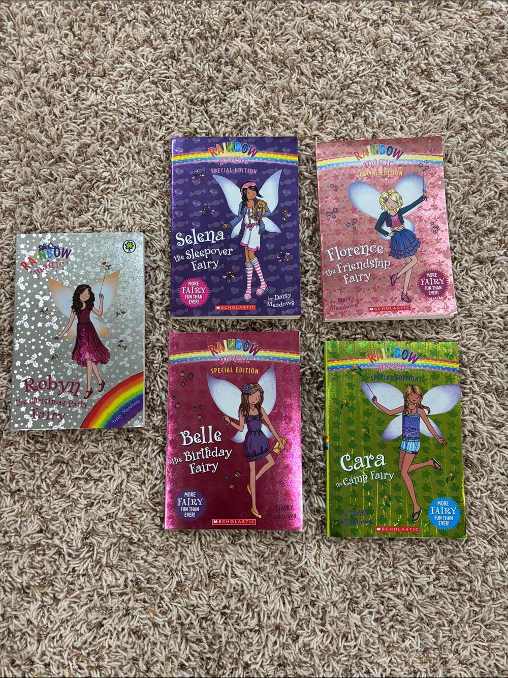 Rainbow Fairies Magic set of 5 special edition scholastic books by Daisy Meadows